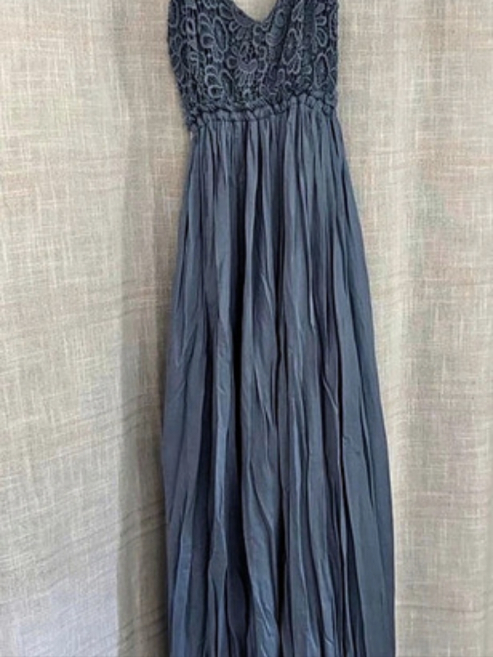 Fashion Nova Ancient Rome Dress Blue Maxi Dress Size Large NWT